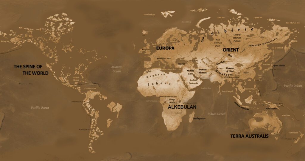 Yarthe world map
