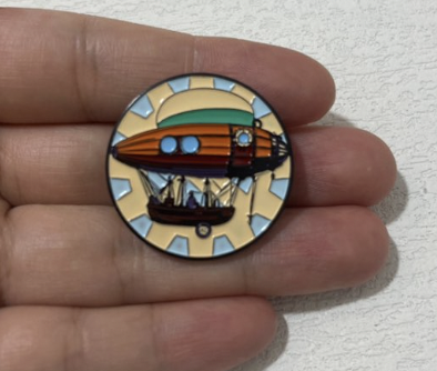 photograph - custom hard enamel pin